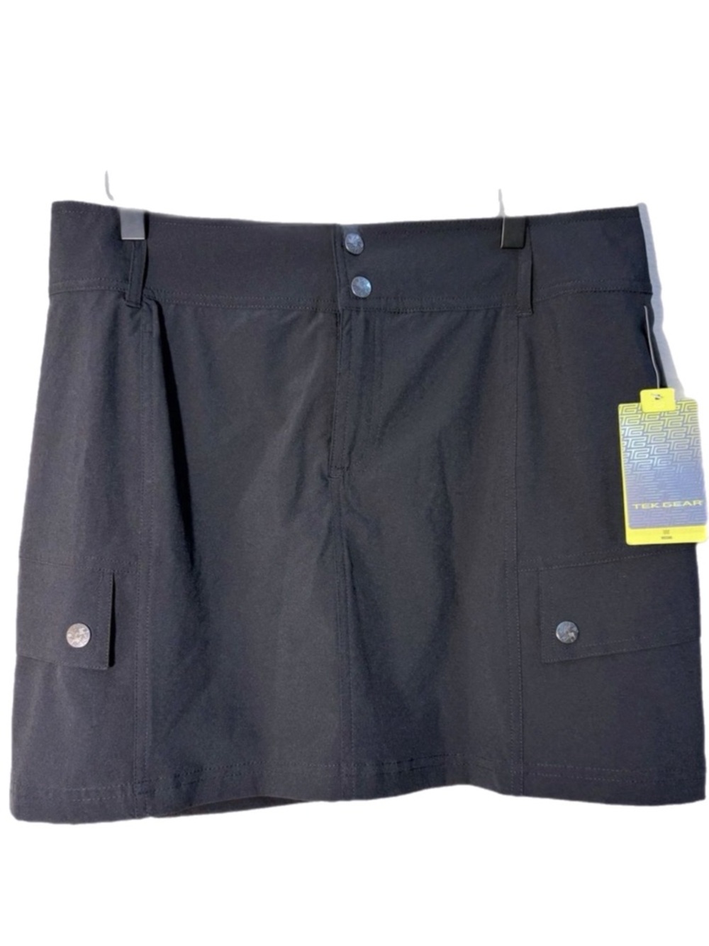 tek gear Black Mini Skort with Cargo Pockets